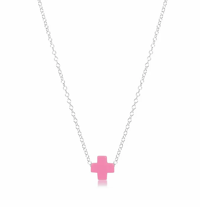16" Necklace Sterling - Signature Cross - Image 3