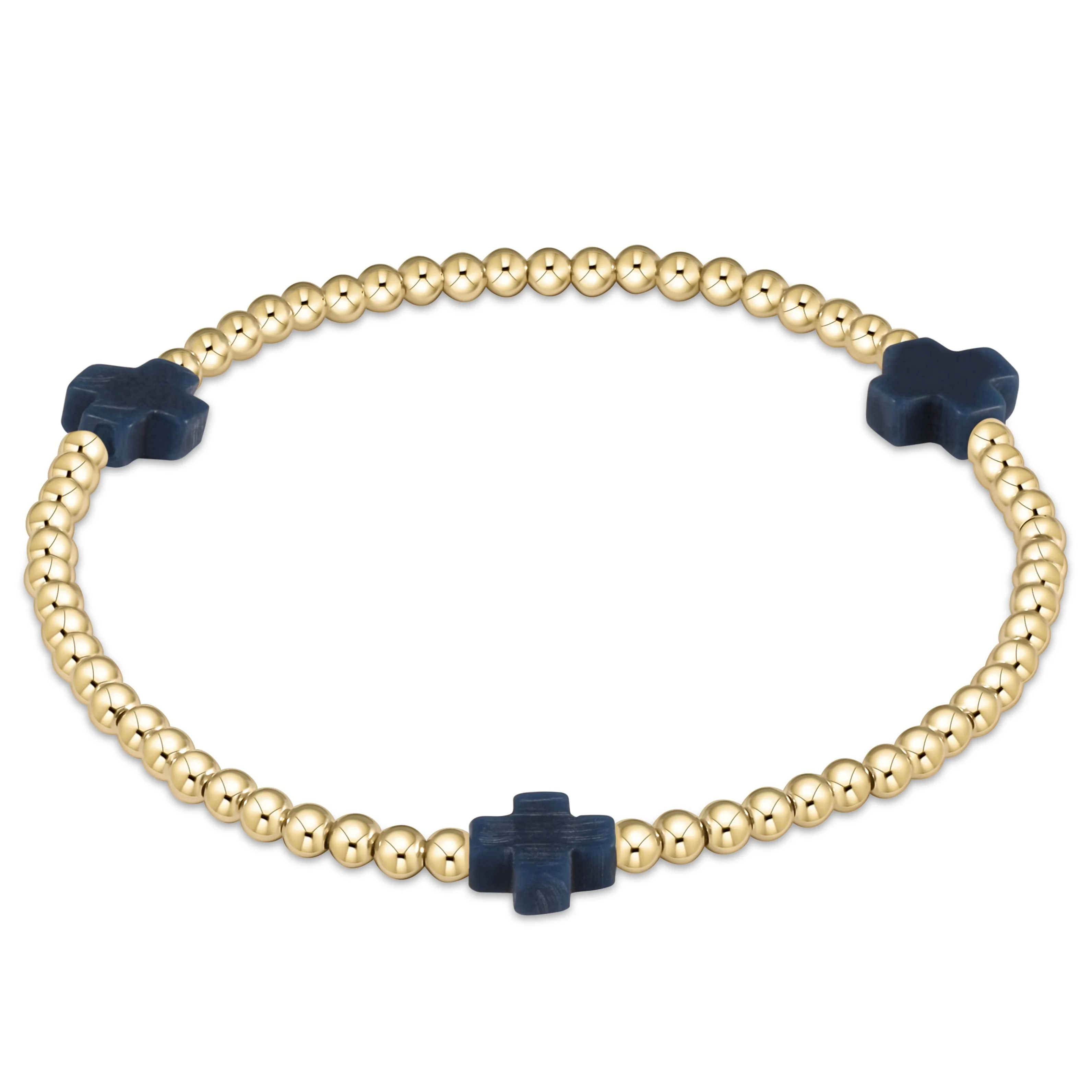egirl signature cross bracelet gold - Image 6