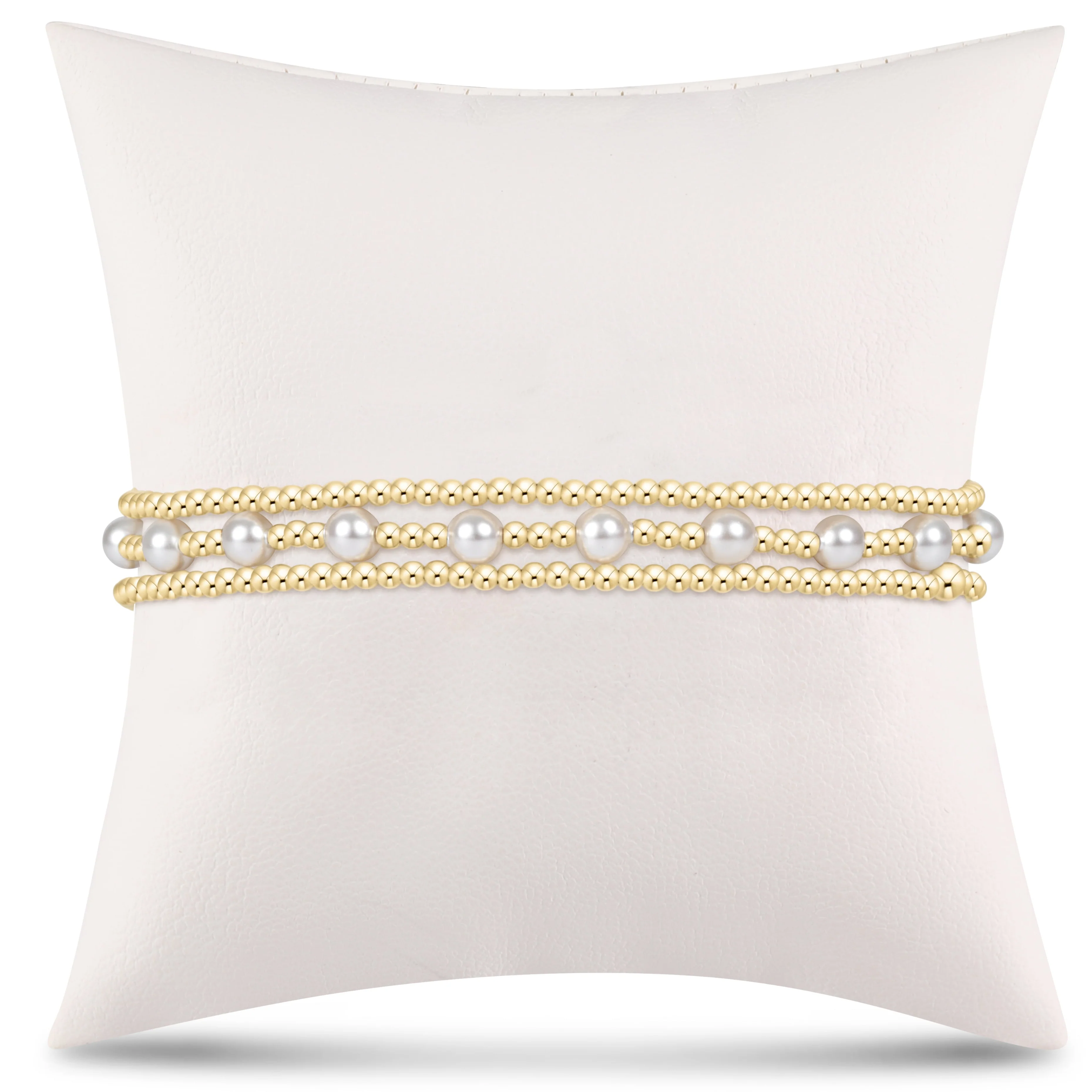 simply classic sincerity stack - pearl - stack of 3