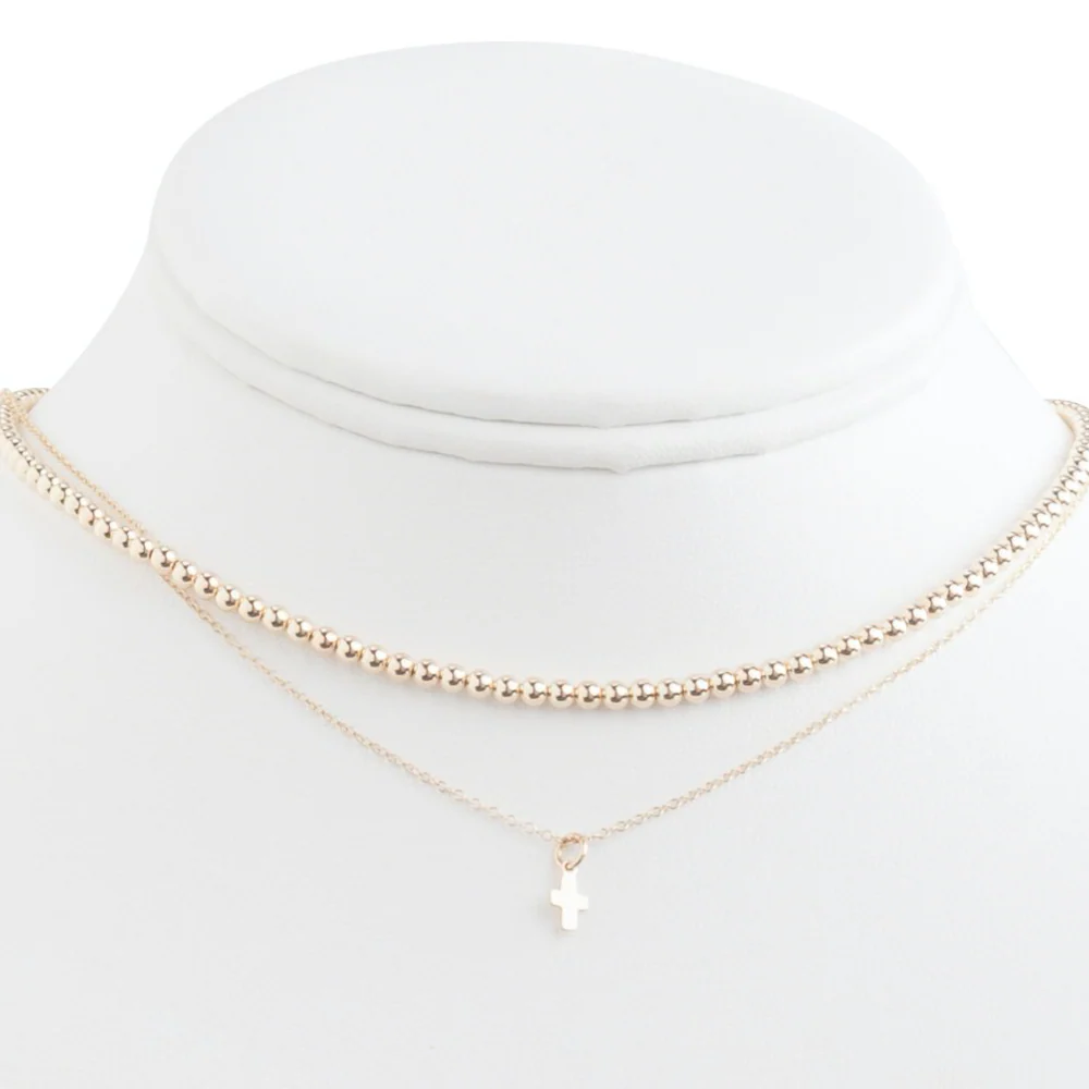 Choker Classic Gold 3mm Bead - Image 3