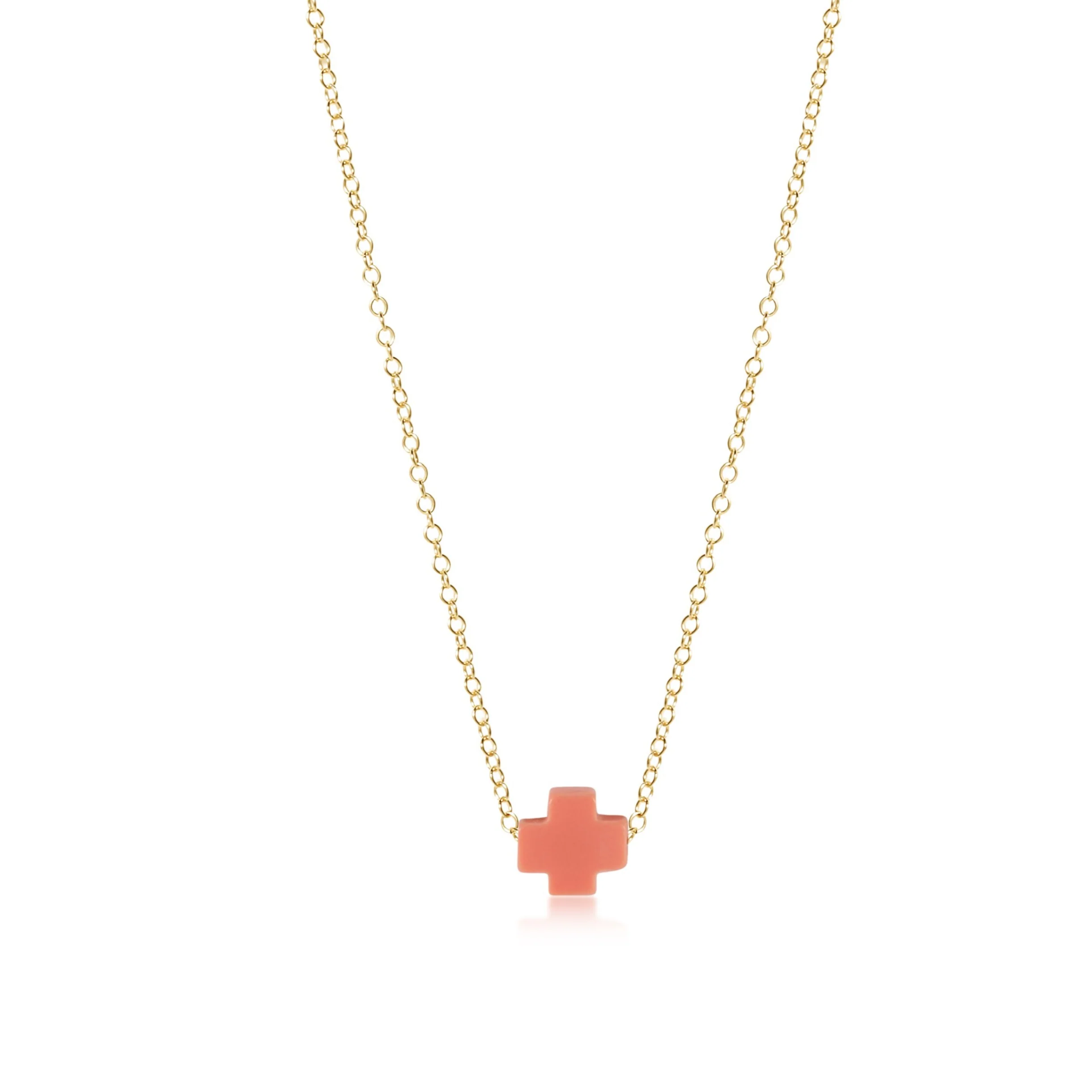 16" Necklace Gold - Signature Cross - Image 9