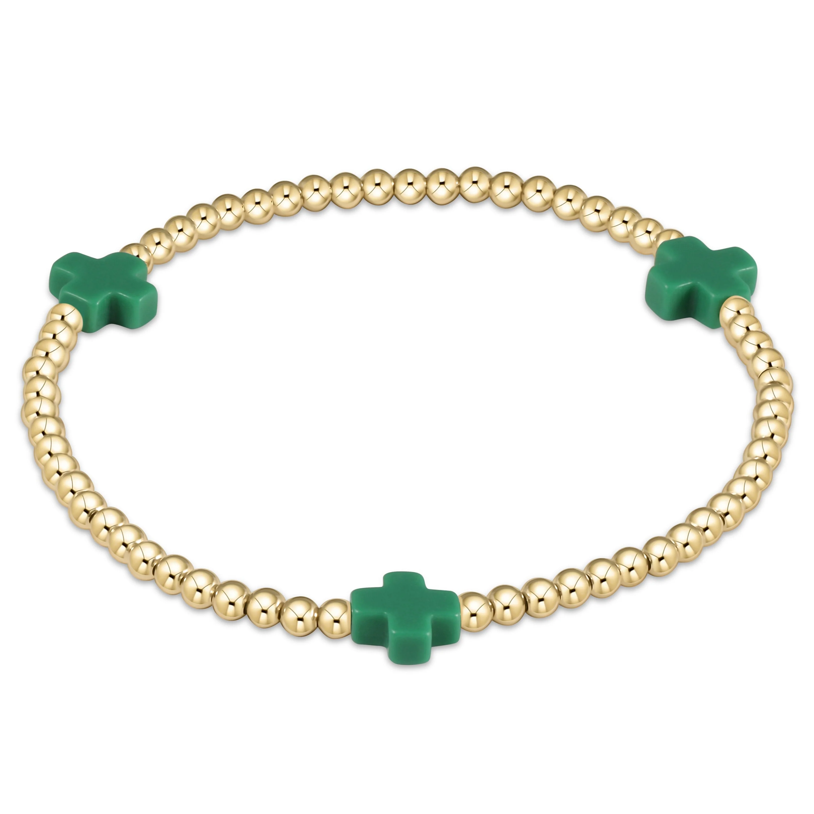 egirl signature cross bracelet gold - Image 10
