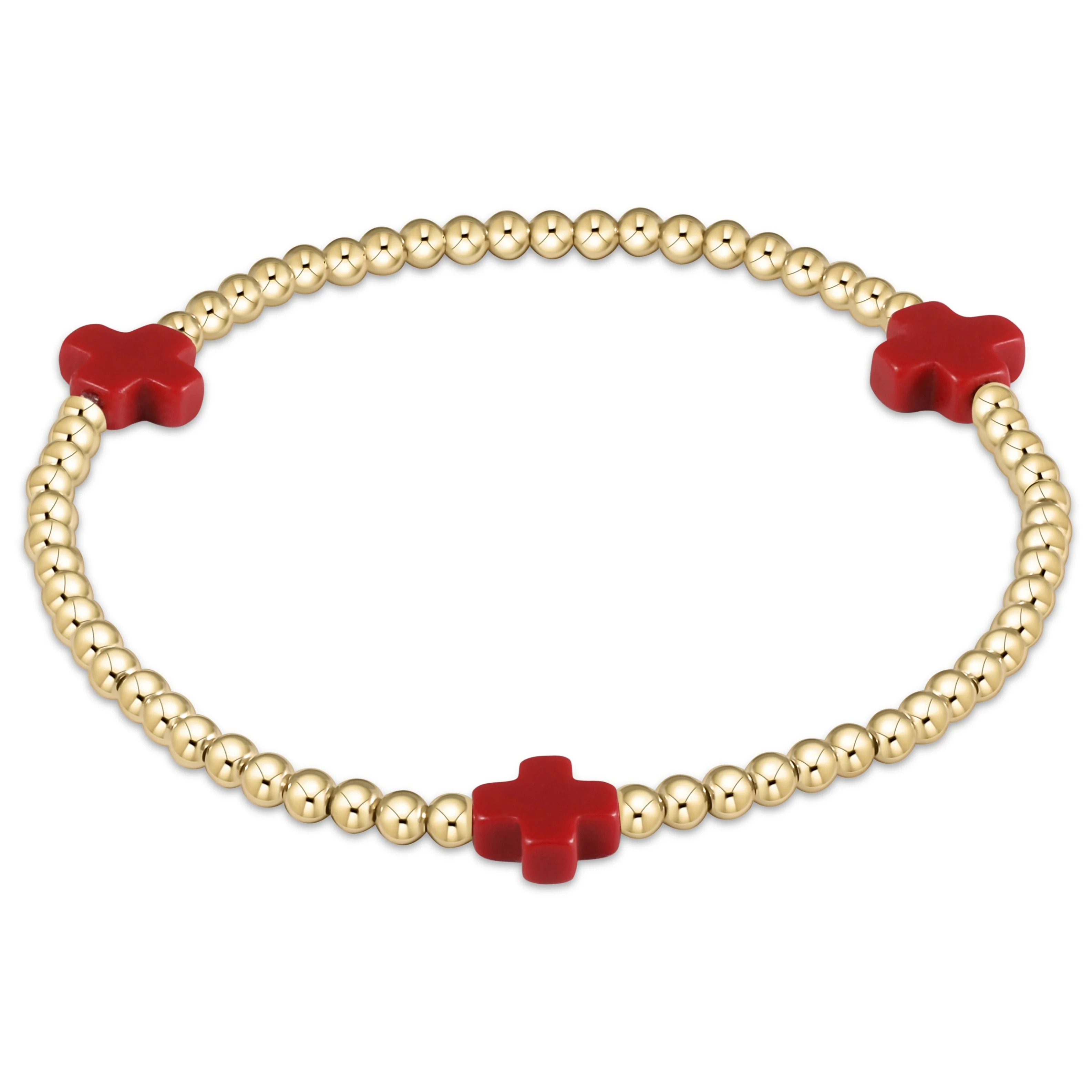 egirl signature cross bracelet gold - Image 11
