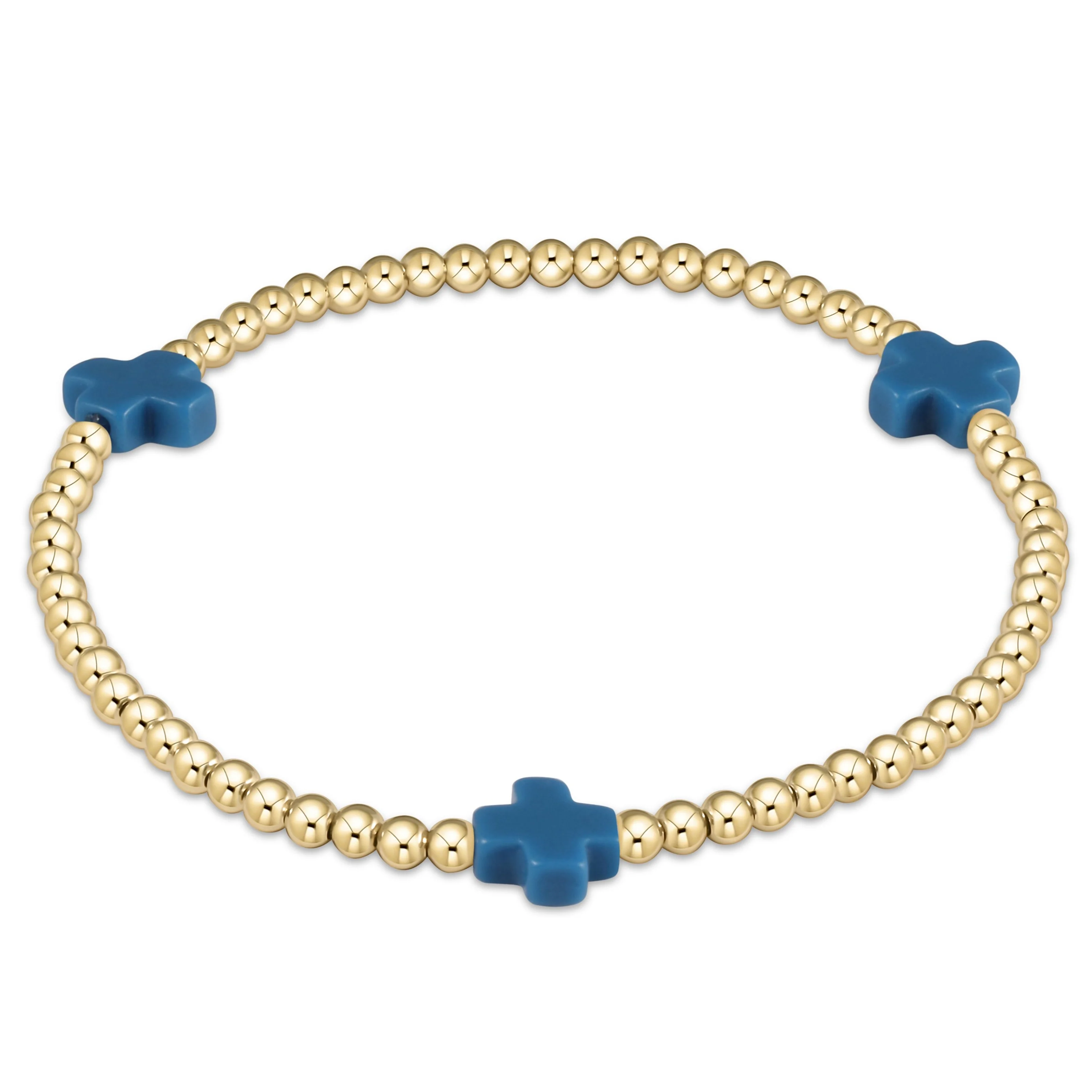 egirl signature cross bracelet gold - Image 9