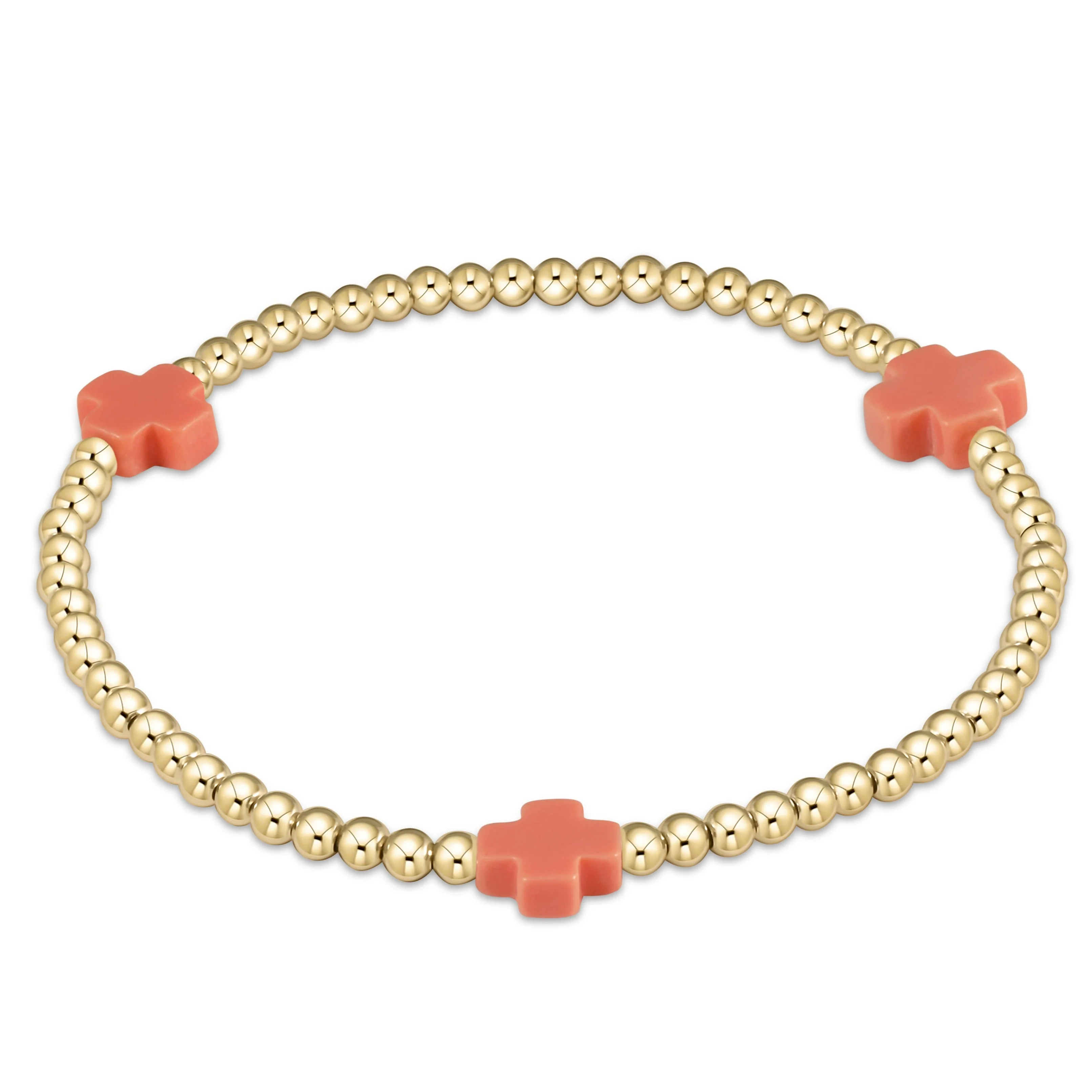 egirl signature cross bracelet gold - Image 7