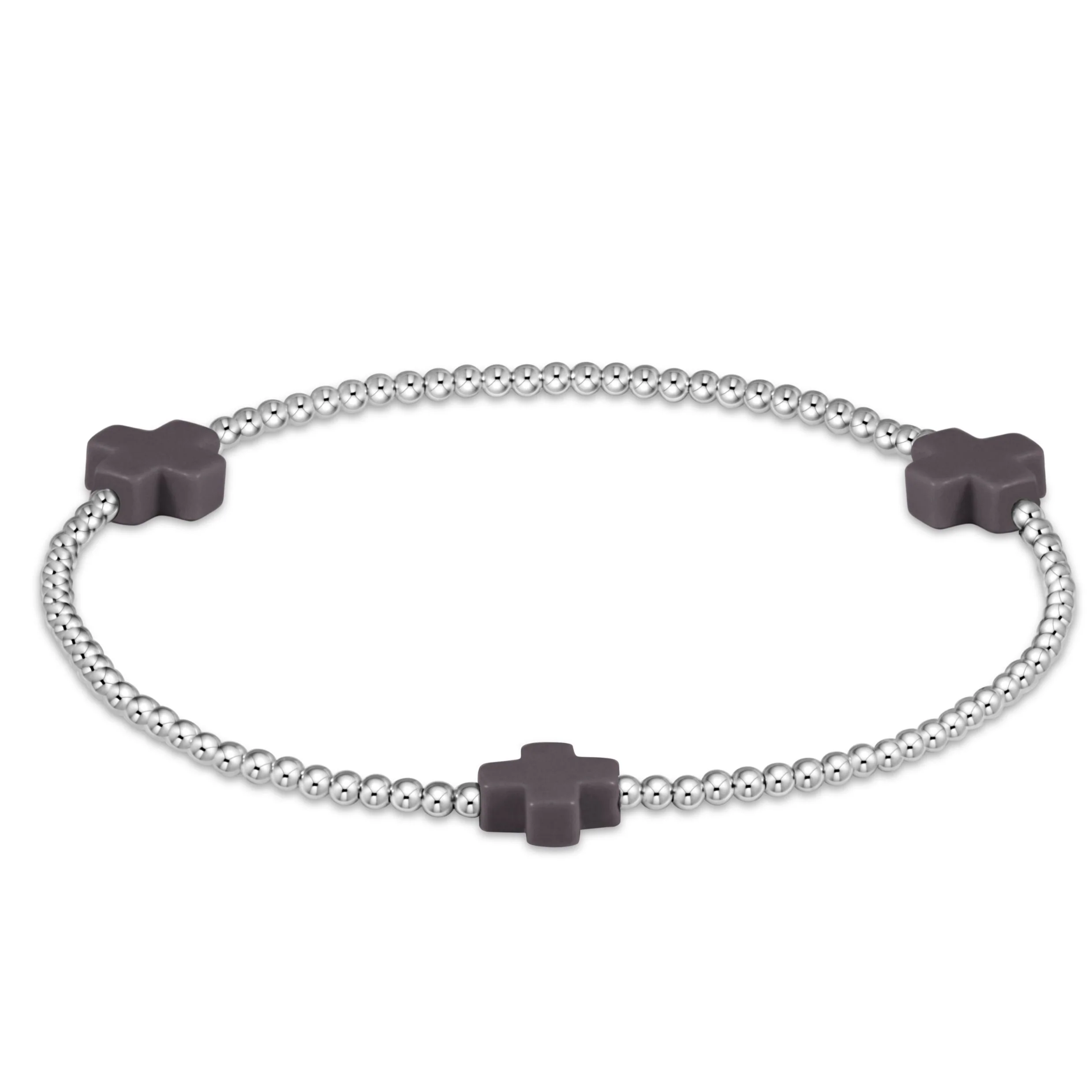 Signature Cross Sterling Pattern 2mm Bead Bracelet - Image 4