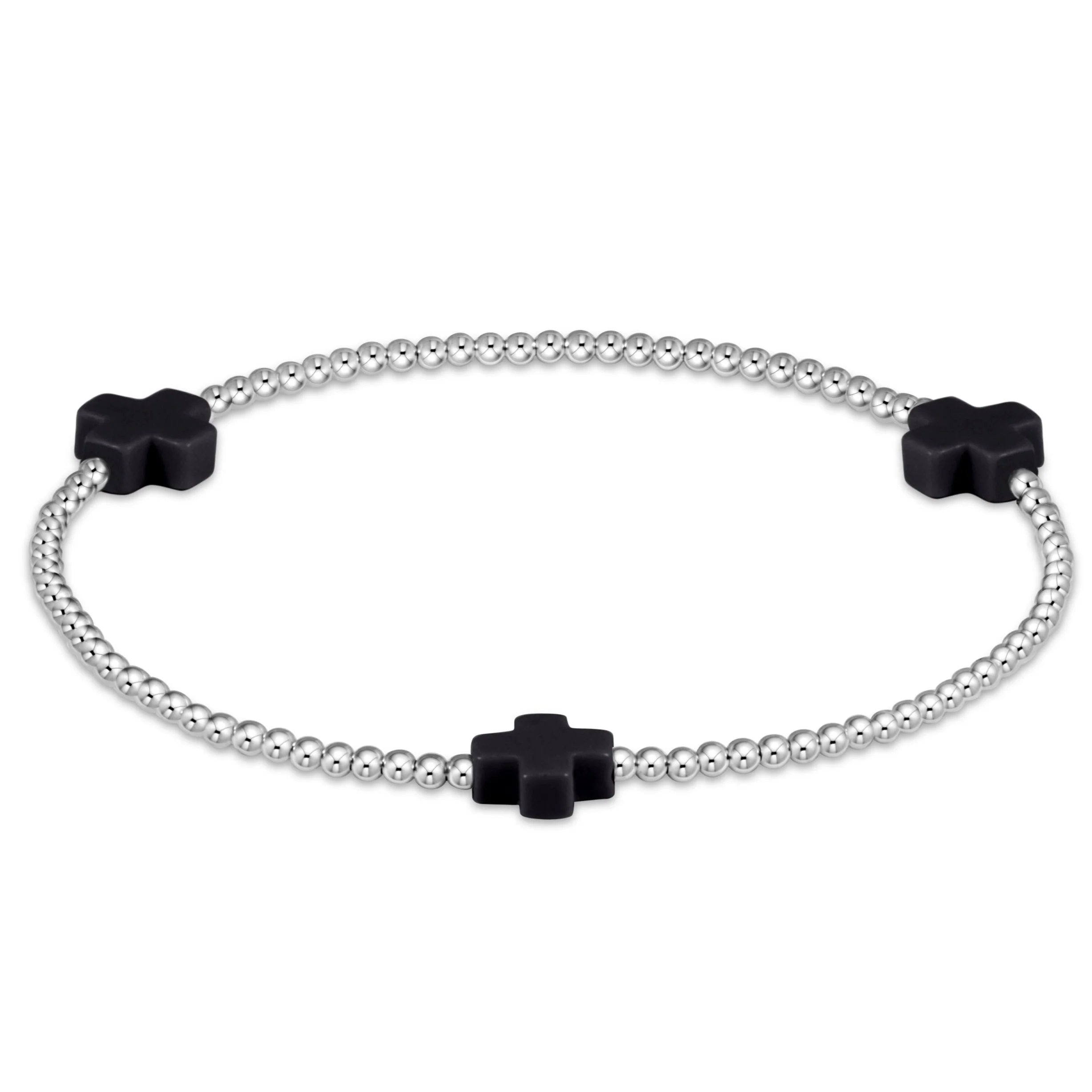 Signature Cross Sterling Pattern 2mm Bead Bracelet - Image 5