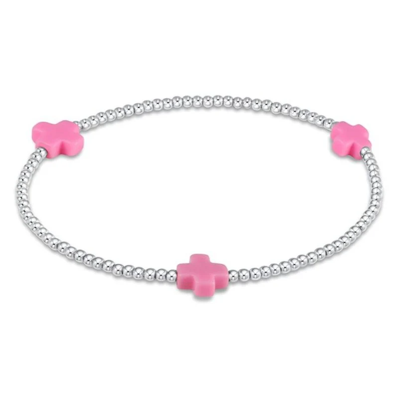 Signature Cross Sterling Pattern 2mm Bead Bracelet - Image 6