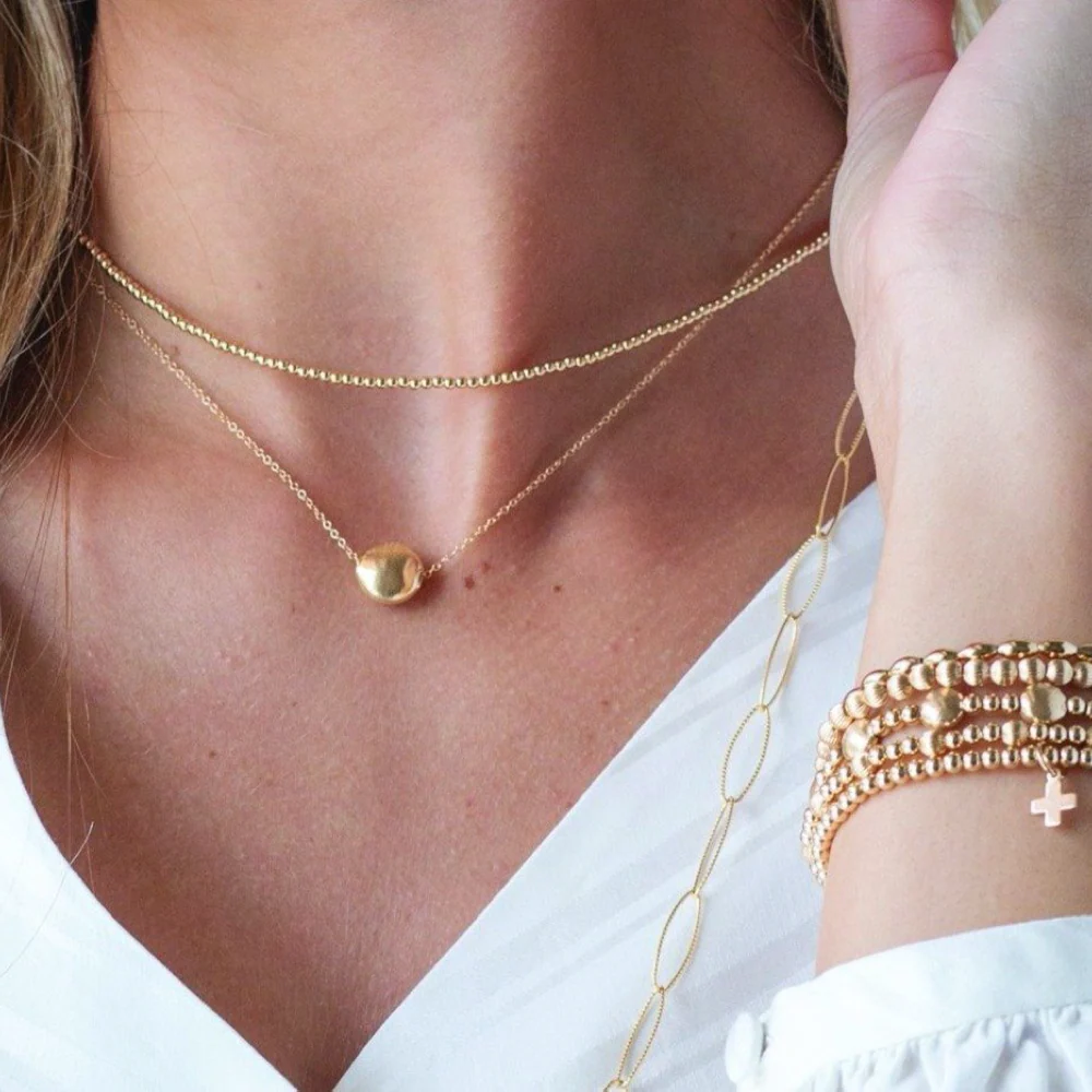 Choker Classic Gold 2mm Bead - Image 3